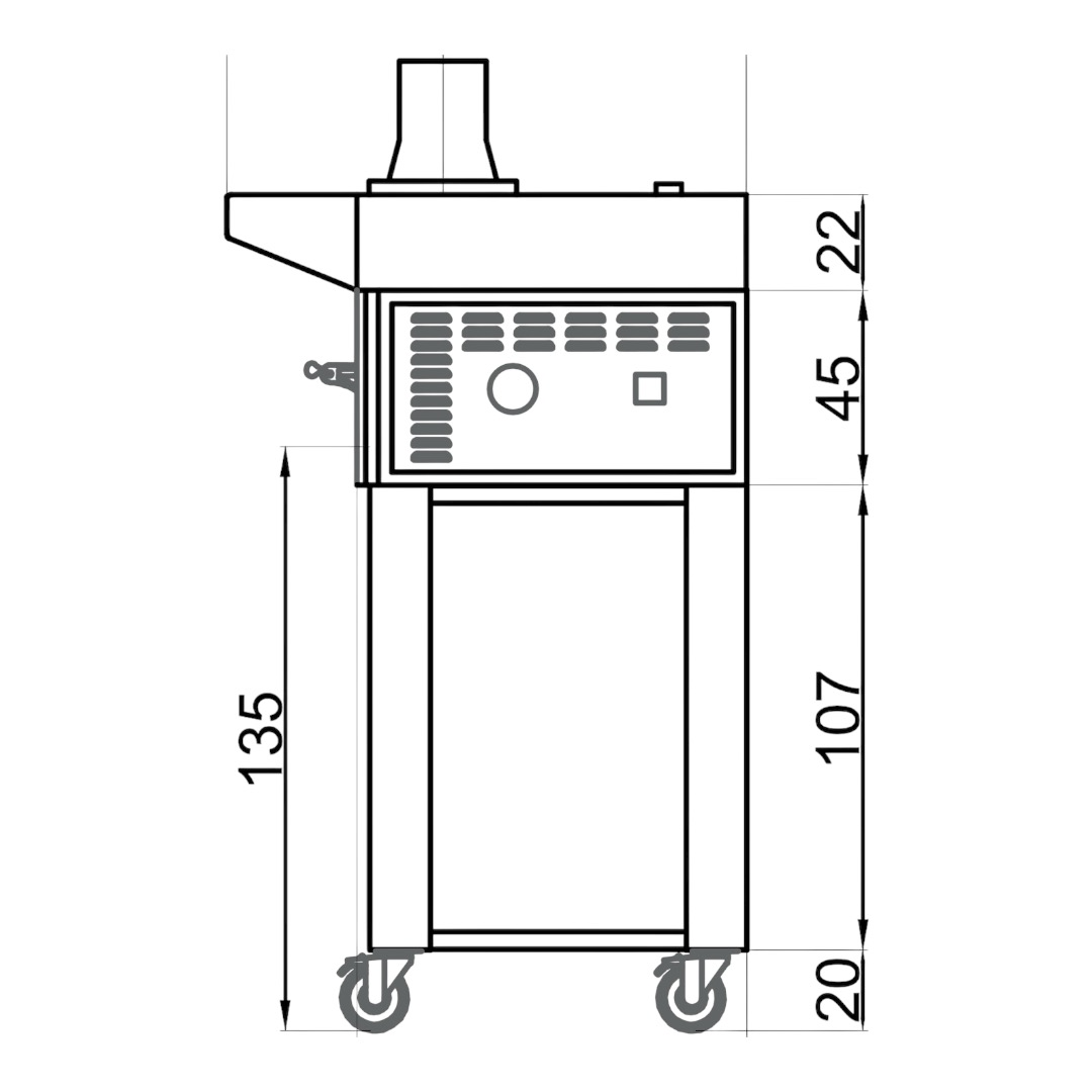 Sud Forni Zaffiro - 500˚C - 4 Pizza Oven - Expandable