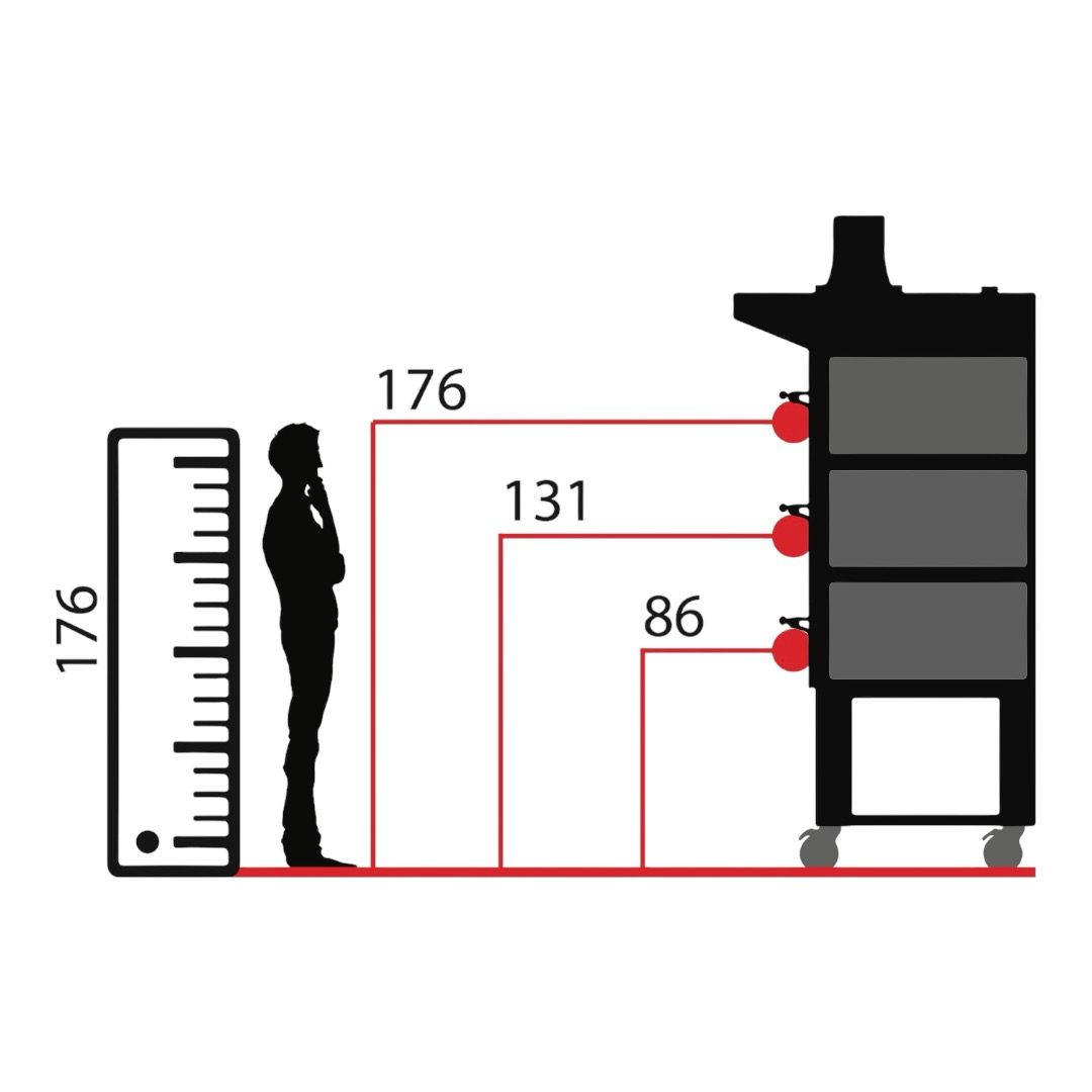 Sud Forni Zaffiro - 500˚C - 4 Pizza Oven - Expandable